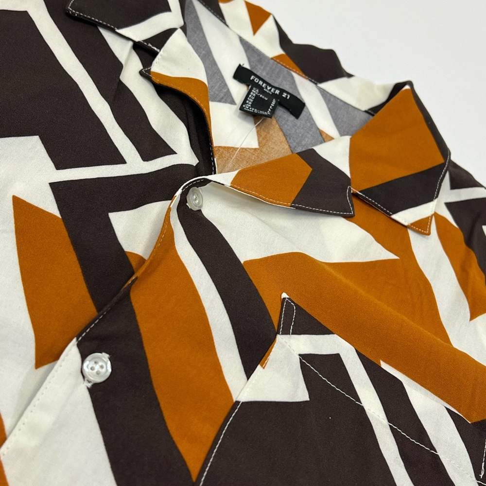 Forever 21 Geometric Print Shirt